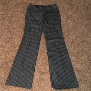 grey and white pinstripe dress pants, WORN TWICE